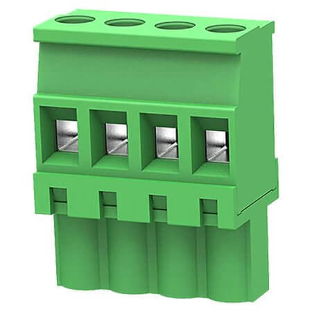 2EDGKB-5.08-04P-14-00SH TERM.BLK.5.08MM 4P 180C FEMALE GREEN GAOSONG - 1