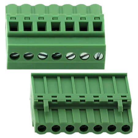 2EDGKB-5.08-07P-14-00SH TERM.BLK.5.08MM 7P 180C FEMALE GREEN GAOSONG - 1