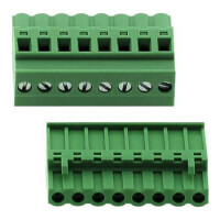 2EDGKB-5.08-08P-14-00AH TERM.BLK.5.08MM 8P 180C FEMALE GREEN - 1