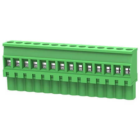2EDGKB-5.08-14P-14-00SH TERM.BLK.5.08MM 14P 180C FEMALE GREEN GAOSONG - 1
