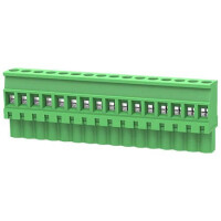 2EDGKB-5.08-16P-14-00AH TERM.BLK.5.08MM 16P 180C FEMALE GREEN - 1