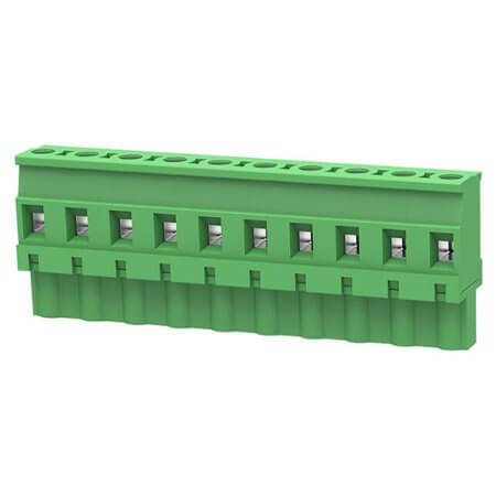 2EDGKB-7.62-03P-14-00AH TERM.BLK.7.62mm 3P 180C FEMALE GREEN - 1