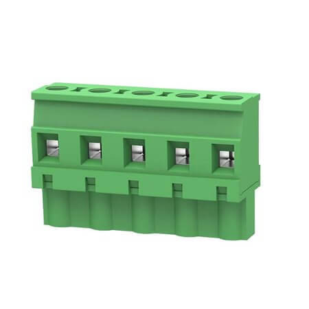 2EDGKB-7.62-05P-14-1000A TERM.BLK.7.62MM 5P 180C FEMALE GREEN - 1