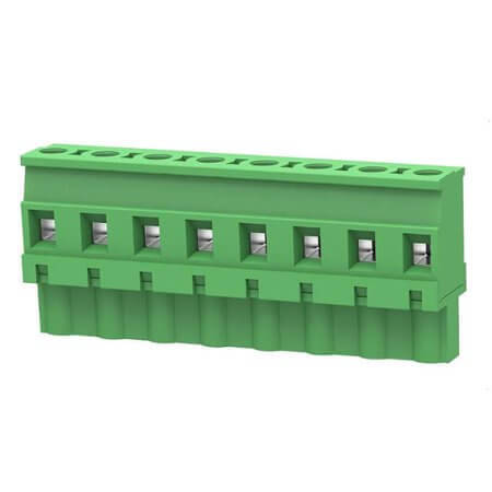 2EDGKB-7.62-08P-14-00SH TERM.BLK.7.62MM 8P 180C FEMALE GREEN GAOSONG - 1
