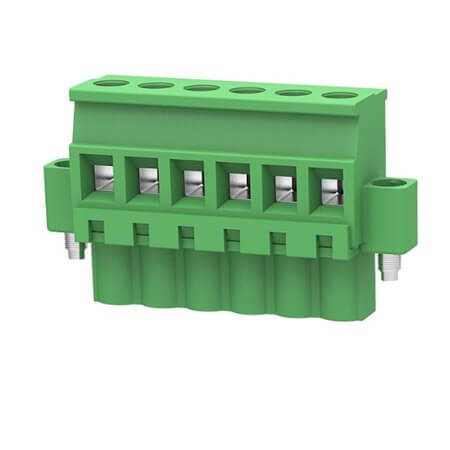 2EDGKBM-5.08-06P-14-1000 TERM.BLK.5.08MM 6P FEMALE 180C GREEN SCREW MOUNT - 1