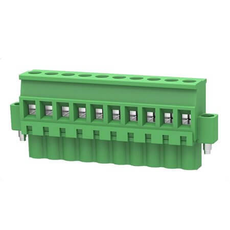 2EDGKBM-5.08-10P-14-00SH TERM.BLK.5.08MM 10P 180C FEMALE GREEN GAOSONG - 1