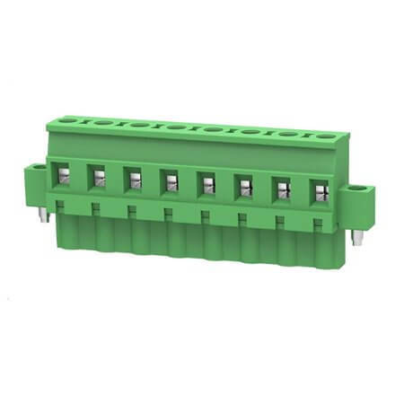 2EDGKBM-7.62-08P-14-00SH TERM.BLK.7.62MM 8P 180C FEMALE GREEN GAOSONG - 1