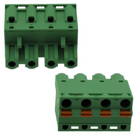 2EDGKD-7.62-04P-14-00AH TERM.BLK.7.62MM 4P FEMALE GREEN PUSH - 1