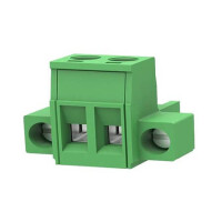 2EDGKM-5.08-02P-14-1000A TERM.BLK.5.08MM 2P FEMALE 90C GREEN SCREW MOUNT - 1