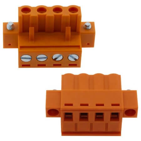 2EDGKM-5.08-04P-15-00AH TERM.BLK.5.08MM 4P FEMALE ORANGE - 1