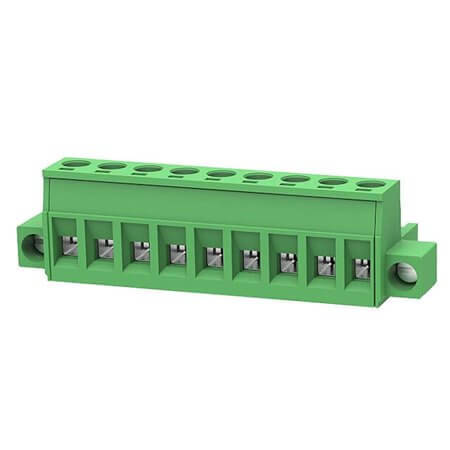 2EDGKM-5.08-09P-14-1000A TERM.BLK.5.08MM 9P FEMALE 90C GREEN SCREW MOUNT - 1