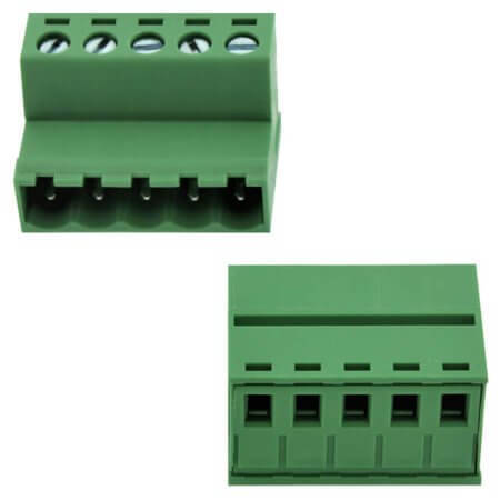 2EDGKR-5.08-05P-14-00AH TERM.BLK.5.08MM 5P MALE GREEN - 1
