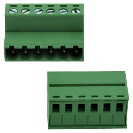 2EDGKR-5.08-06P-14-00AH TERM.BLK.5.08MM 6P MALE GREEN - 1