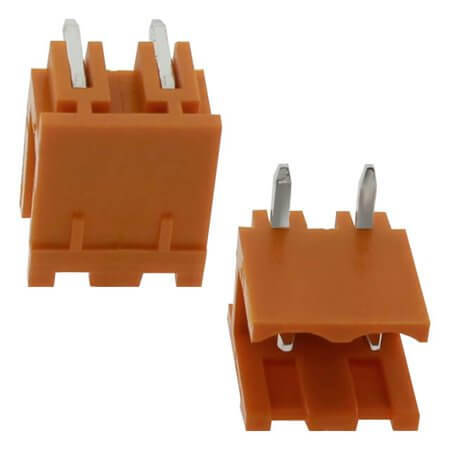 2EDGR-5.08-02P-15-00SH TERM.BLK.5.08MM 2P 90C MALE ORANGE OPEN GAOSONG - 1