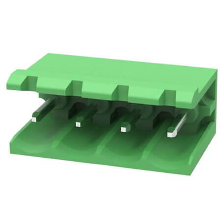 2EDGR-5.08-04P-14-00AH TERM.BLK.5.08MM 4P 90C MALE GREEN OPEN - 1