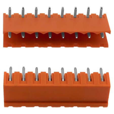 2EDGR-5.08-08P-15-107AH TERM.BLK.5.08MM 8P 90C MALE ORANGE - 1