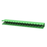 2EDGR-5.08-16P-14-100SH TERM.BLK.5.08MM 16P 90C MALE GREEN OPEN LONG PIN - 1