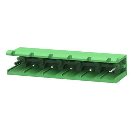 2EDGR-7.62-06P-14-00AH TERM.BLK.7.62MM 6P 90C MALE GREEN OPEN - 1