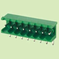 2EDGR-7.62-10P-14-100AH TERM.BLK.7.62MM 10P 90C MALE GREEN OPEN LONG PIN - 1