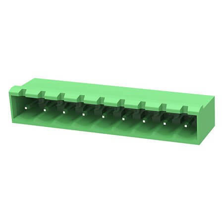2EDGRC-5.0-09P-14-00AH TERM.BLK.5.00MM 9P 90C MALE GREEN CLOSED - 1