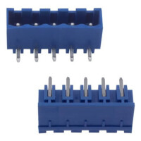 2EDGRC-5.08-05P-12-00SH TERM.BLK.5.08MM 5P 90C MALE BLUE CLOSED GAOSONG - 1