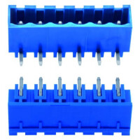 2EDGRC-5.08-06P-12-00AH TERM.BLK.5.08MM 6P 90C MALE BLUE CLOSED GAOSONG - 1