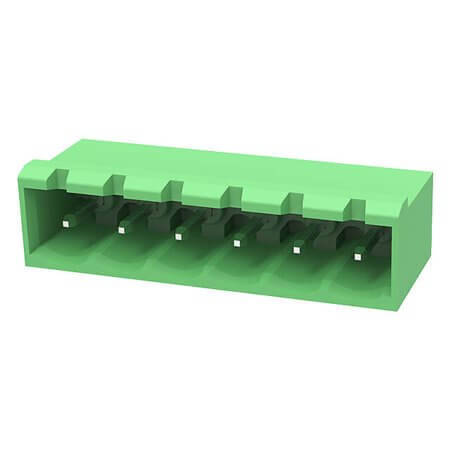 2EDGRC-5.08-06P-16-00SH TERM.BLK.5.08MM 6P 90C MALE RED CLOSED GAOSONG - 1