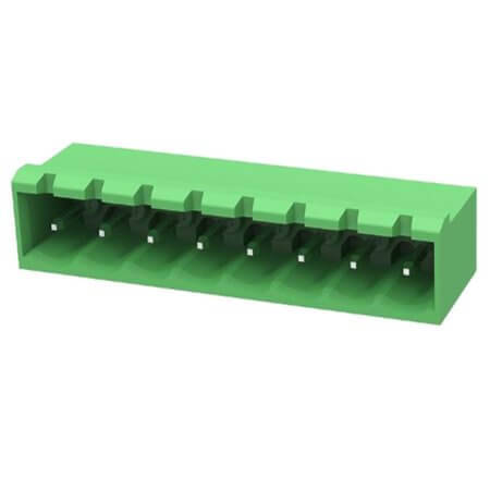 2EDGRC-5.08-08P-14-190AH TERM.BLK.5.08MM 8P 90C MALE GREEN CLOSED LONG PIN - 1
