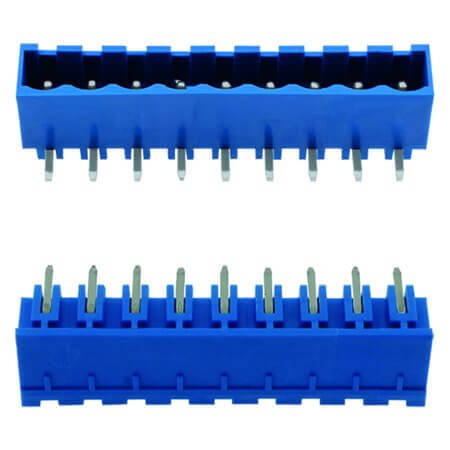 2EDGRC-5.08-09P-12-00AH TERM.BLK.5.08MM 9P 90C MALE BLUE CLOSED - 1