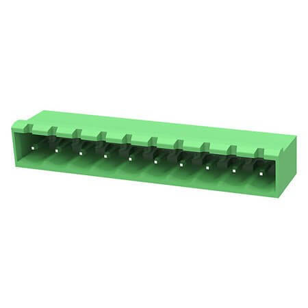 2EDGRC-5.08-10P-14-00SH TERM.BLK.5.08MM 10P 90C MALE GREEN CLOSED - 1