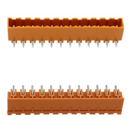 2EDGRC-5.08-12P-15-00SH TERM.BLK.5.08MM 12P 90C MALE ORANGE CLOSED GAOSONG - 1