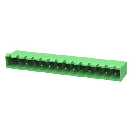 2EDGRC-5.08-14P-14-190AH TERM.BLK.5.08MM 14P 90C MALE GREEN CLOSED LONG PIN - 1