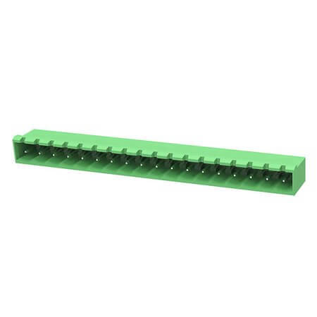 2EDGRC-5.08-18P-14-190AH TERM.BLK.5.08MM 18P 90C MALE GREEN CLOSED LONG PIN - 1