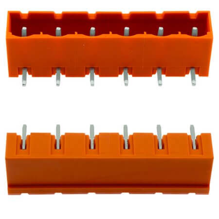 2EDGRC-7.62-06P-15-107AH TERM.BLK.7.62MM 6P 90C MALE ORANGE CLOSED - 1