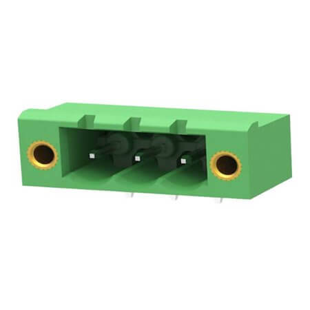 2EDGRM-5.08-03P-14-100AH TERM.BLK.5.08MM 3P MALE 90C GREEN SCREW MOUNT - 1