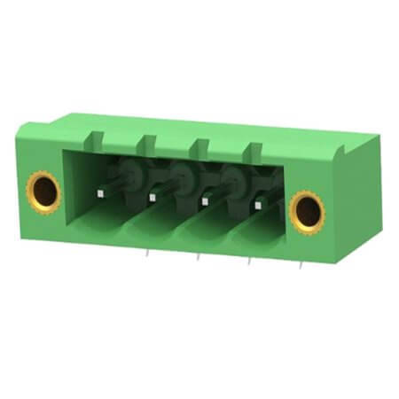 2EDGRM-5.08-04P-14-100AH TERM.BLK.5.08MM 4P MALE 90C GREEN SCREW MOUNT - 1
