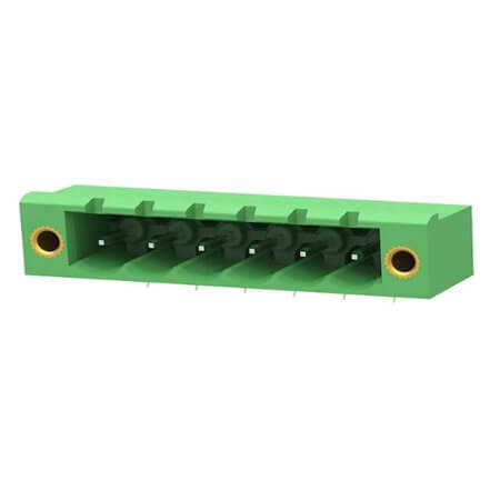 2EDGRM-5.08-06P-14-100AH TERM.BLK.5.08MM 6P MALE 90C GREEN SCREW MOUNT - 1