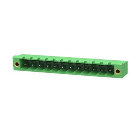 2EDGRM-5.08-12P-14-00SH TERM.BLK.5.08MM 12P 90C MALE GREEN GAOSONG - 1