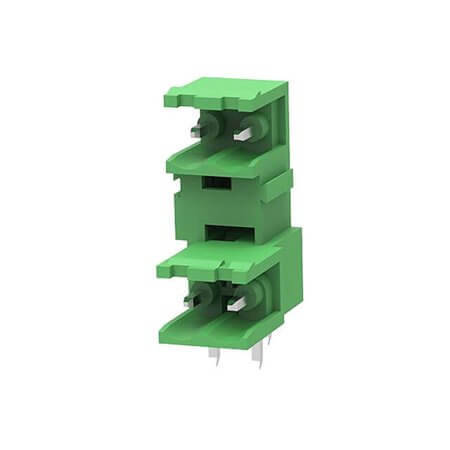 2EDGRT-5.08-04P-14-00SH TERM.BLK.5.08MM 2x2P 90C MALE GREEN GAOSONG - 1