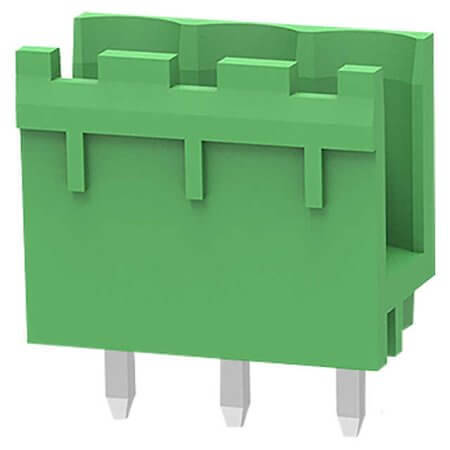 2EDGV-5.0-03P-14-100AH TERM.BLK.5.00MM 3P 180C MALE GREEN OPEN LONG PIN - 1