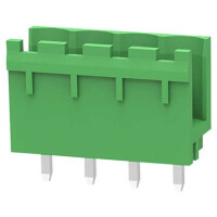 2EDGV-5.0-04P-14-100AH TERM.BLK.5.0MM 4P 180C MALE GREEN OPEN LONG PIN - 1