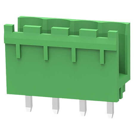 2EDGV-5.0-04P-14-100AH TERM.BLK.5.0MM 4P 180C MALE GREEN OPEN LONG PIN - 1