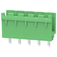 2EDGV-5.0-05P-14-100AH TERM.BLK.5.0MM 5P 180C MALE GREEN OPEN LONG PIN - 1