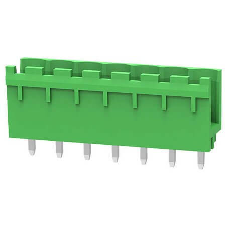 2EDGV-5.0-07P-14-100AH TERM.BLK.5.0MM 7P 180C MALE GREEN OPEN LONG PIN - 1