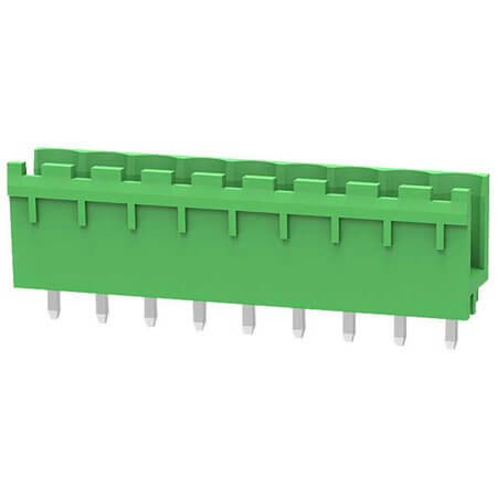 2EDGV-5.0-09P-14-100AH TERM.BLK.5.0MM 9P 180C MALE GREEN OPEN LONG PIN - 1