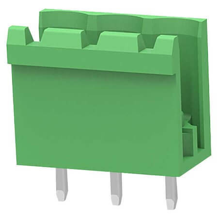 2EDGV-5.08-03P-14-100AH TERM.BLK.5.08MM 3P 180C MALE GREEN OPEN LONG PIN - 1