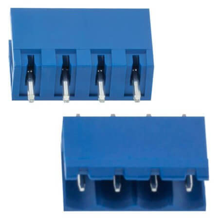 2EDGV-5.08-04P-12-100AH TERM.BLK.5.08MM 4P 180C MALE BLUE - 1