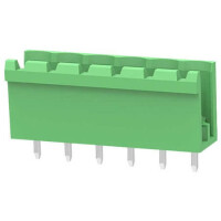 2EDGV-5.08-06P-14-100AH TERM.BLK.5.08MM 6P 180C MALE GREEN OPEN LONG PIN - 1