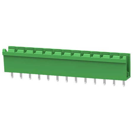 2EDGV-5.08-13P-14-100AH TERM.BLK.5.08MM 13P 180C MALE GREEN OPEN LONG PIN - 1