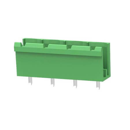 2EDGV-7.62-04P-14-100AH TERM.BLK.7.62MM 4P 180C MALE GREEN OPEN LONG PIN - 1